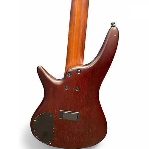 Used Ibanez SR505 5 String Brown Electric Bass Guitar Brown