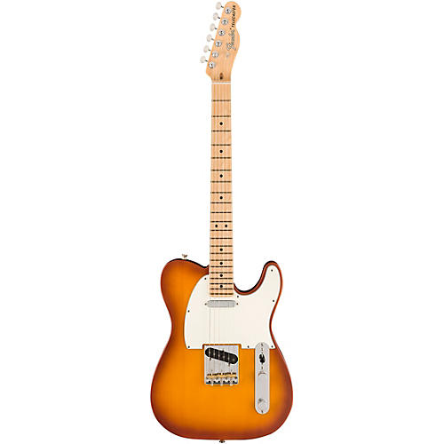 Fender American Performer Timber Telecaster Spruce Electric Guitar Honey Burst