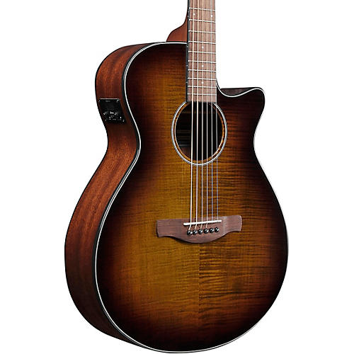 Ibanez AEG70 Flamed Maple Top Grand Concert Acoustic-Electric Guitar Blue Ocean Burst