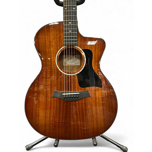 Used 2021 Taylor 224CEKDLX Tobacco Burst Acoustic Electric Guitar Tobacco Burst