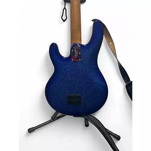 Used Ernie Ball Music Man StingRay Special H Blue Electric Bass Guitar Blue