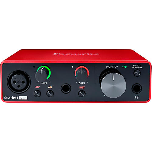 Focusrite Scarlett Solo USB Audio Interface Gen 3