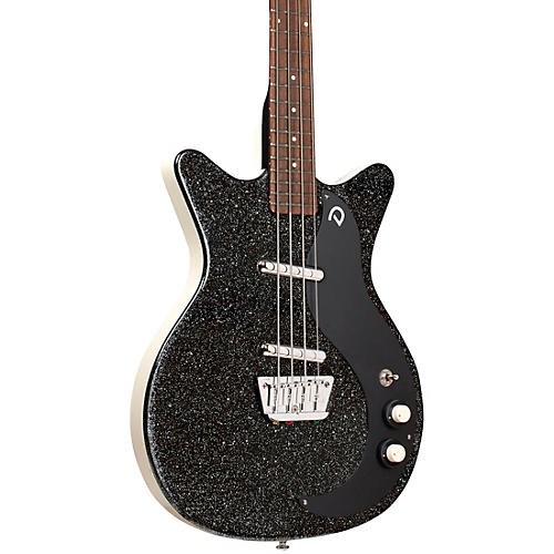 Danelectro '59 Short-Scale Bass Guitar Black Metalflake