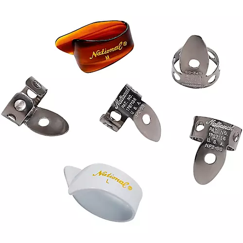 D'Addario National Thumb Pick, Stainless Celluloid 6-Pack