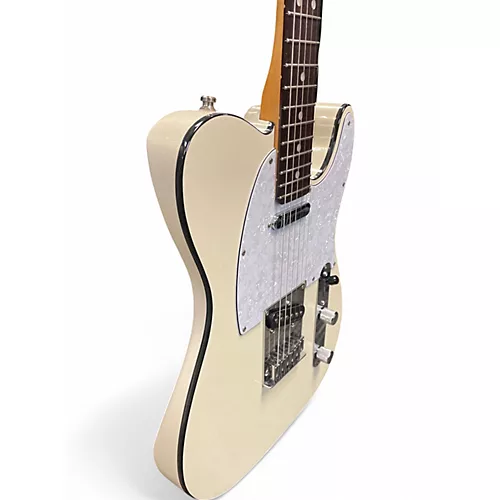 Used Fender American Ultra Telecaster Antique White Solid Body Electric Guitar Antique White