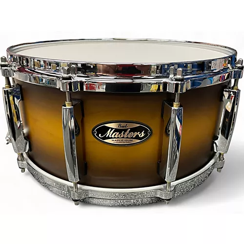 Used Pearl 14X6.5 Masters matte olive burst Drum matte olive burst 213