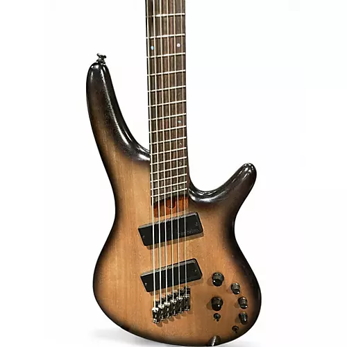 Used Ibanez SRC6MS Black Stained Burst Electric Bass Guitar Black Stained Burst