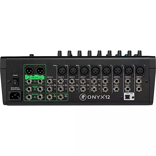 Mackie Onyx12 12-Channel Premium Analog Mixer With Multi-Track USB and Bluetooth