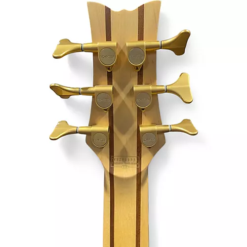 Used Schecter Guitar Research Diamond Series Custom-6 Natural Electric Bass Guitar Natural