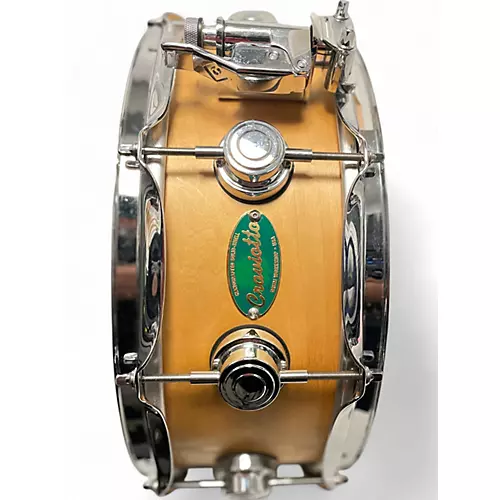 Used DW 14X4.5 Craviotto Signature Maple Wood Snare Drum Natural Natural 209