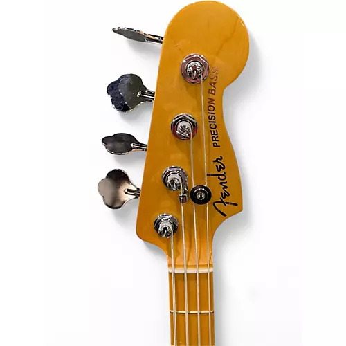 Used Fender American Ultra Precision Bass Pearl White Electric Bass Guitar Pearl White