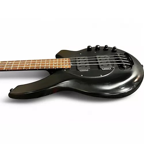 Used Ernie Ball Music Man Bongo 4 String HH Stealth Black Electric Bass Guitar Stealth Black