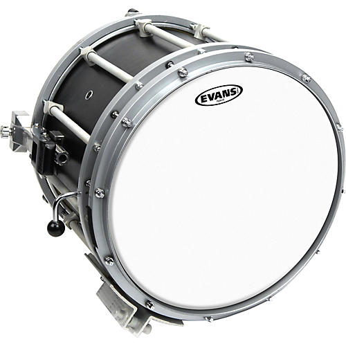 Evans Hybrid Marching Snare Drum Batter Head White 14 in.