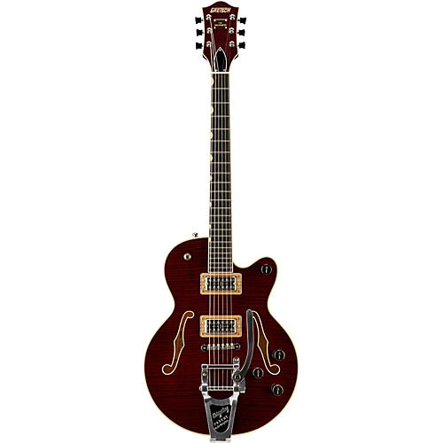 Gretsch Guitars G6659TFM Players Edition Broadkaster Jr. Center Block Bigsby Semi-Hollow Electric Guitar Bourbon Stain
