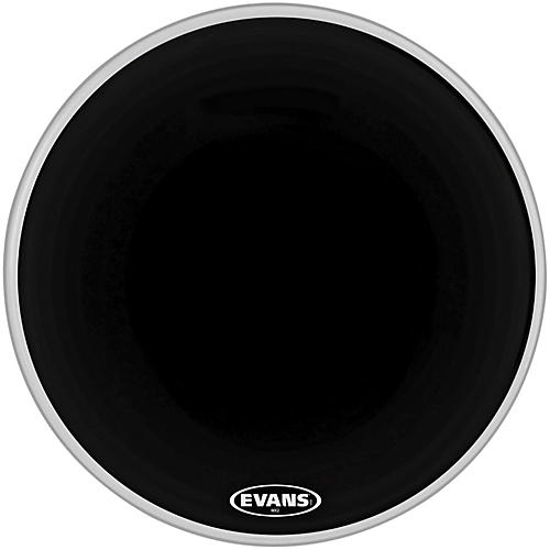 Evans MX2 Black Marching Bass Drum Head Black 30 in.