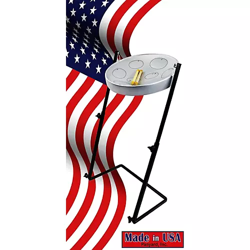 Panyard Jumbie Jam Steel Drum Kit with Metal Z-Floor Stand Silver