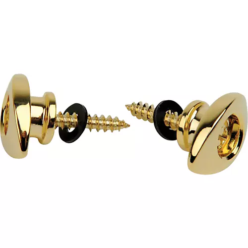 D'Addario Elliptical End Pin Strap Button Black