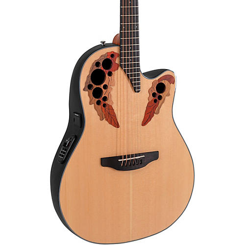 Ovation CE44 Celebrity Series Elite Mid-Depth Acoustic-Electric Guitar Reverse Blue Burst