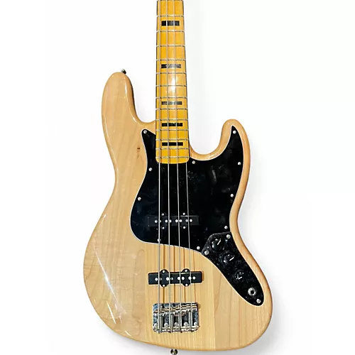 Used Squier Classic Vibe 70s Jazz Bass Antique Natural Electric Bass Guitar Antique Natural