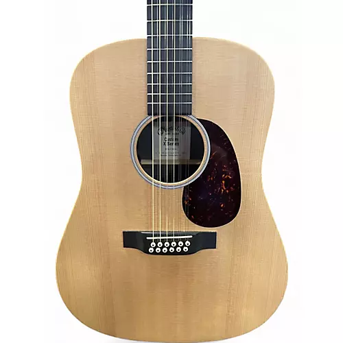 Used Martin X Series Custom Natural 12 String Acoustic Electric Guitar Natural