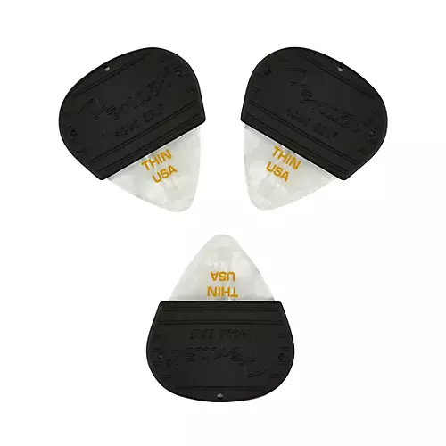 Fender Mojo Grip 351 Guitar Picks (3-Pack) Tortoise Shell Medium