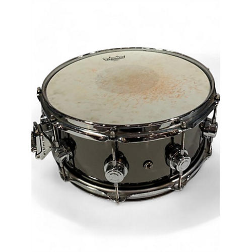 Used DW 5.5X14 Collector's Series Black Nickel Over Brass Metal SNARE DRUM Drum Chrome Chrome 10