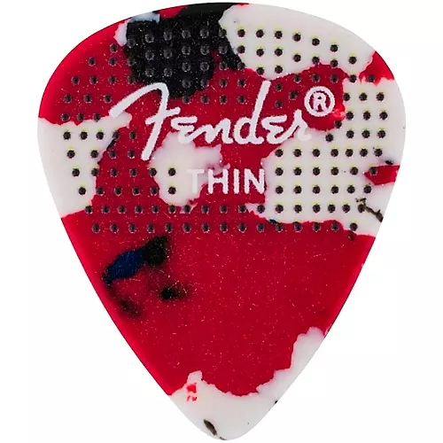 Fender 351 Dotted Celluloid Guitar Picks Thin 12 Pack