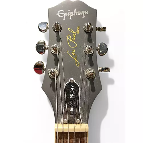 Used 2023 Epiphone Les Paul Traditional Pro IV Blue Solid Body Electric Guitar Blue