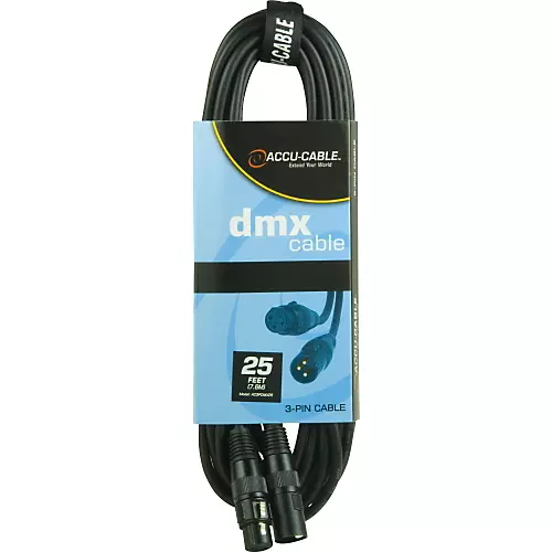 American DJ 3-Pin DMX Lighting Cable 3 ft.