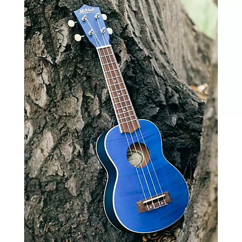 Mitchell MU45F Exotic Soprano Ukulele Flamed Maple Cherry