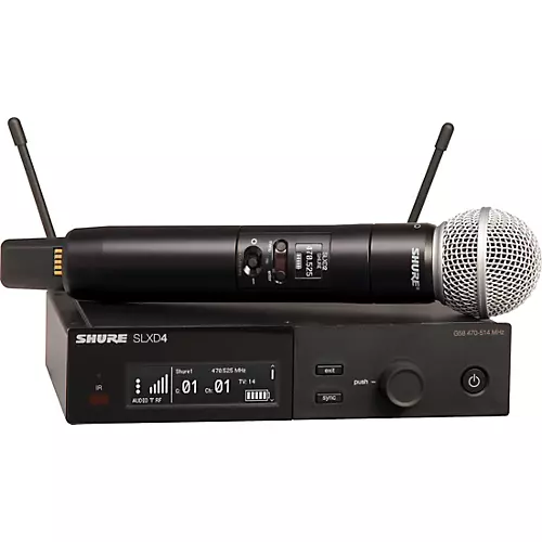 Shure SLXD 2 Handheld and 2 Lavalier Microphone Wireless Bundle Band H55