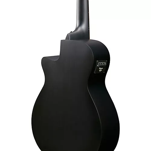 Ibanez AEG721 7-String Grand Concert Acoustic-Electric Guitar Blackout Flat