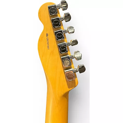 Used 2017 Fender American Deluxe Telecaster BLACK Solid Body Electric Guitar BLACK