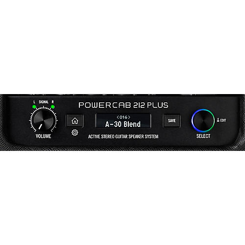 Line 6 Powercab 212 Plus 500W 2x12 Powered Stereo Guitar Speaker Cab Black and Silver