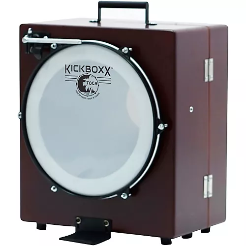 Toca KickBoxx Suitcase Drum Set Brown