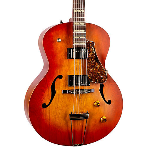 Godin 5th Avenue Jumbo HB Hollowbody Electric Guitar Memphis Sun