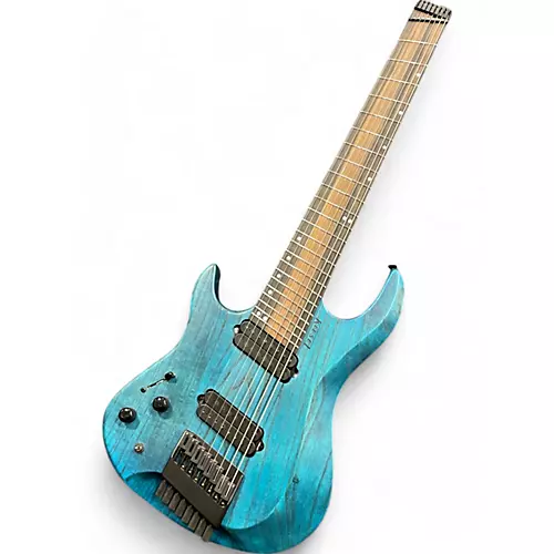Used Kiesel Osiris M8 Lefty Aqua Electric Guitar Aqua
