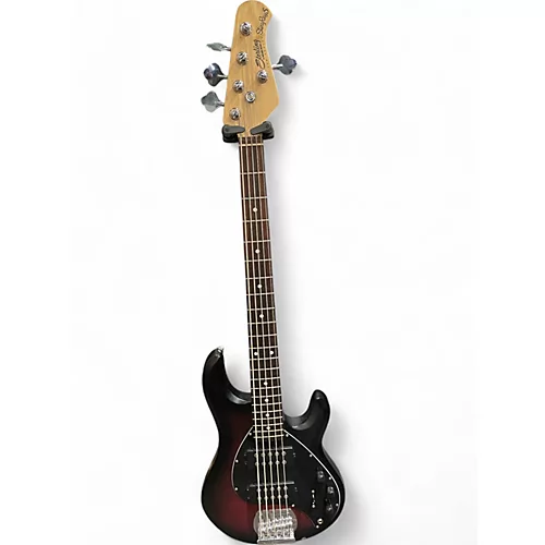 Used Sterling by Music Man Ray5 HH Sub Series Candy Red Burst Electric Bass Guitar Candy Red Burst