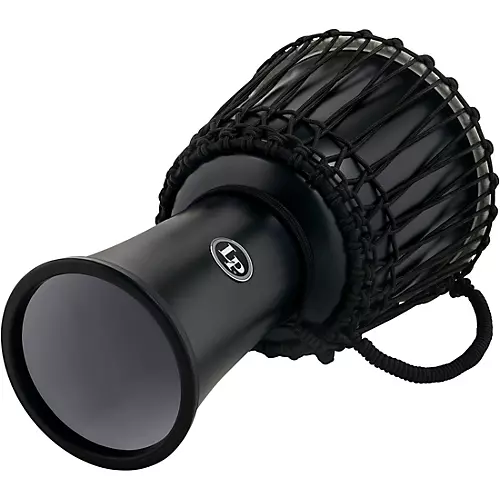 LP World 10 inch Rope Tuned Circle Djembe Black
