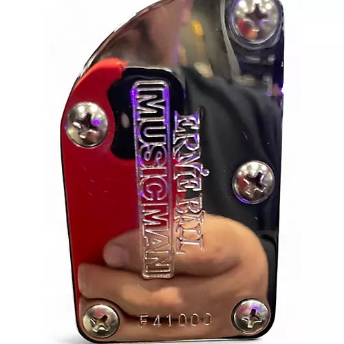 Used 2012 Ernie Ball Music Man Bongo 6 String SILVER Electric Bass Guitar SILVER