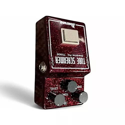 Used Ibanez TS808 Tube Screamer 40th Anniversary Red Sparkle Effect Pedal