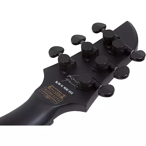 Schecter Guitar Research KM-6 MK-III Legacy Left-Handed Electric Guitar Transparent White Satin