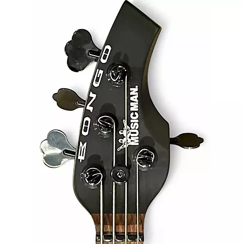 Used Ernie Ball Music Man Bongo 4 String HH Stealth Black Electric Bass Guitar Stealth Black