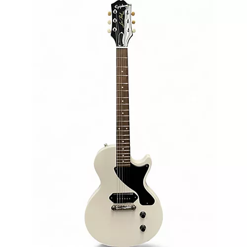 Used Epiphone BILLY JOE ARMSTRONG LES PAUL JUNIOR White Solid Body Electric Guitar White