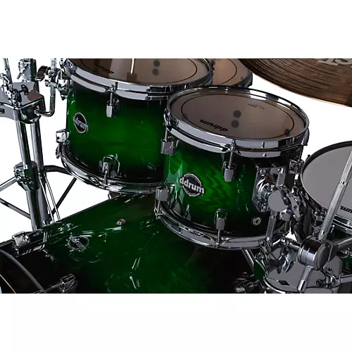 Ddrum Dominion Birch 6-Piece Shell Pack With Ash Veneer Trans Black