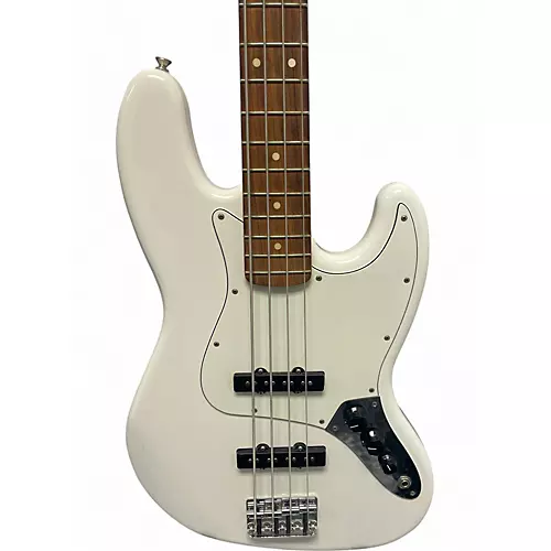 Used Fender Player Jazz Bass Polar White Electric Bass Guitar Polar White