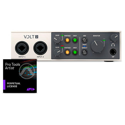 Universal Audio Volt USB Audio Interface with AVID Pro Tools Artist Perpetual License Volt 476