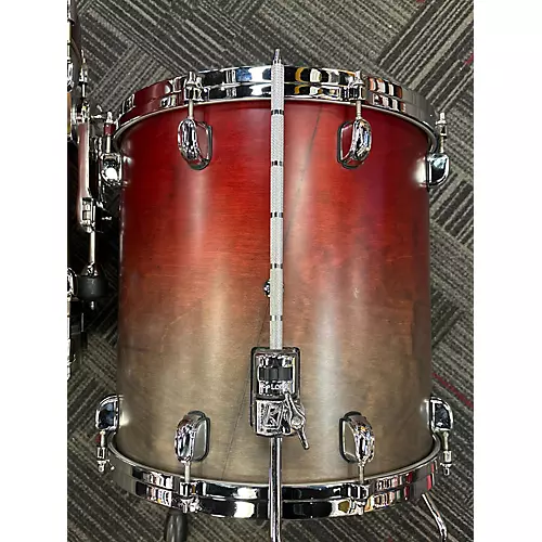 Used TAMA 3 piece Starclassic Satin Burgandy Drum Kit satin burgandy