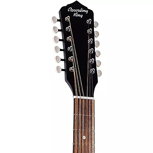 Recording King Dirty 30s Series 9 Dreadnought 12-String Sitka Spruce-Whitewood Acoustic-Electric Guitar Tobacco Sunburst