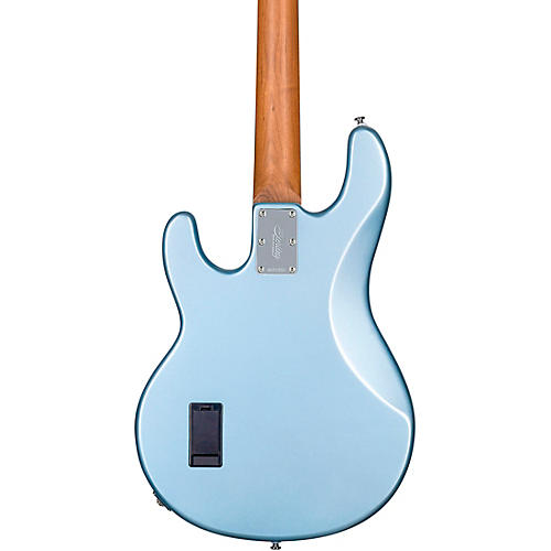 Sterling by Music Man StingRay Ray34 Maple Fingerboard Electric Bass Firemist Silver